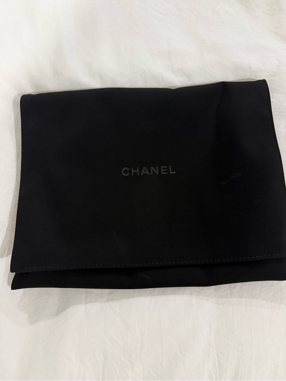 CHANEL Black Protective Dust Cover with Logo